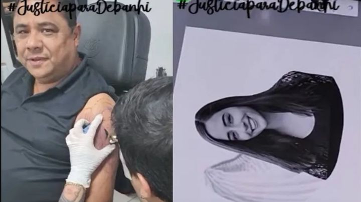 VIDEO Debanhi Escobar: papá se tatúa rostro de su hija; “es un mensaje de justicia”