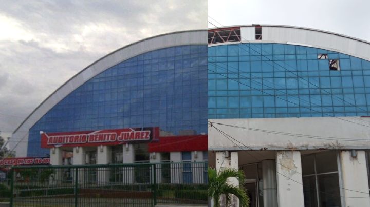 Así luce el Auditorio Benito Juárez, donde jugarían los Halcones Rojos