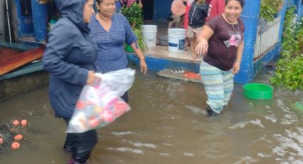 VIDEOS: se vuelve a inundar Dos Bocas tras fuertes lluvias en Tabasco