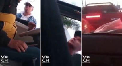 VIDEO: Colombianos chocan a automóvil y amenazan con disparar a conductor
