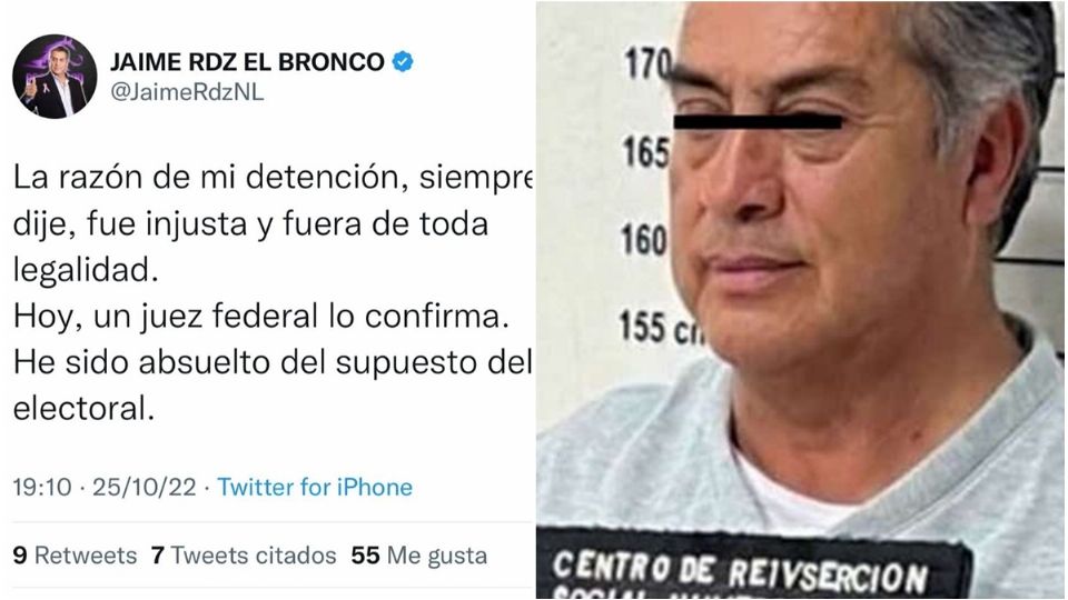 El exgobernador de Nuevo León ha anunciado en sus redes que fue absuelto del un supuesto delito electoral.