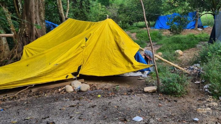 En Las Choapas, desmantelan campamento clandestino de migrantes