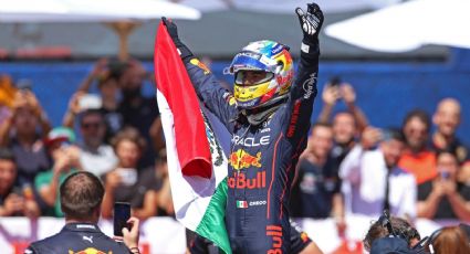 Checo Pérez tercero en el podio del Gran Premio de México 2022; Verstappen triunfa