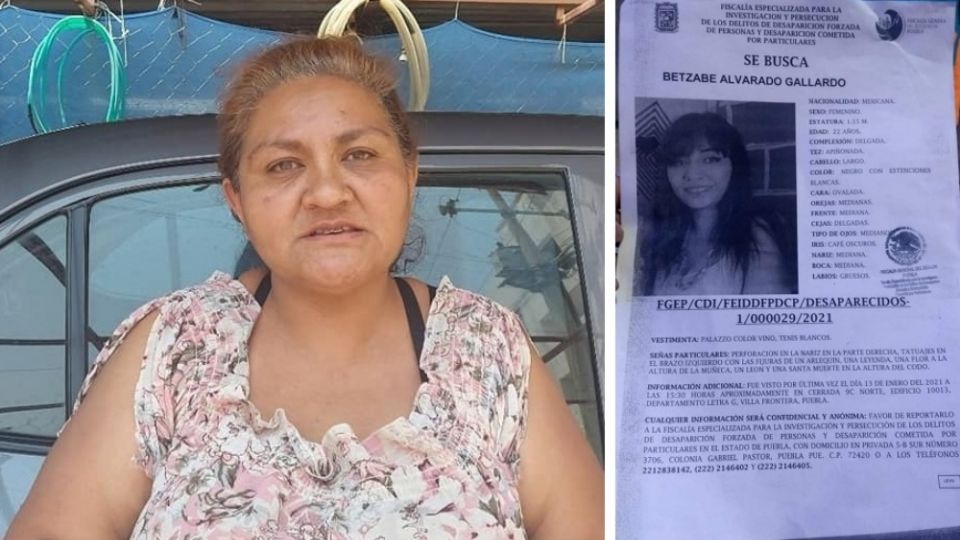 La mujer buscaba a su hija Betzabé Alvarado, desaparecida junto con su amiga Fabiola Narváez Rojas desde el 13 de enero de 2021