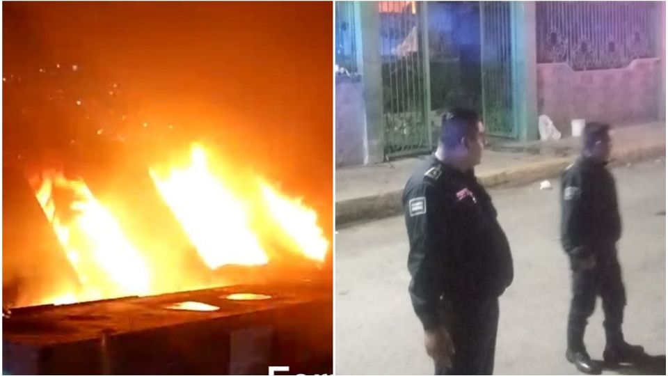 El incendio de una iglesia se registró en la localidad de Santa María Tulpetlac, en Ecatepec.