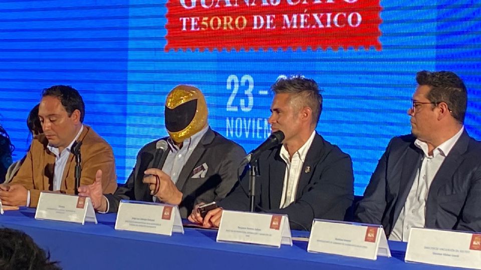 El enmascarado participó en la presentación de BJX Film Fest, que este año conmemora el 50 aniversario de la legendaria película 'El Santo contra las Momias de Guanajuato'.