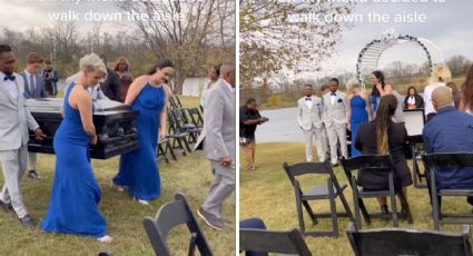 Video: Hombre llega en ataúd a su boda y esta fue la reacción de los invitados