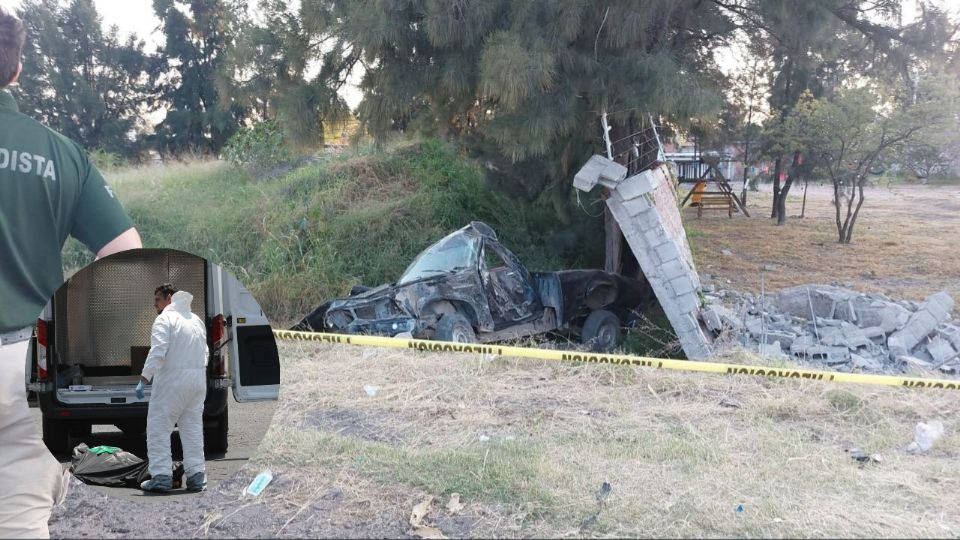 Dos personas muertas y una lesionada, fue el saldo de un accidente en el Libramiento Norte de Irapuato.