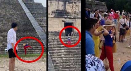 Se la dejan barata: la multa que le dieron a “Lady Chichén Itzá” por escalar pirámide