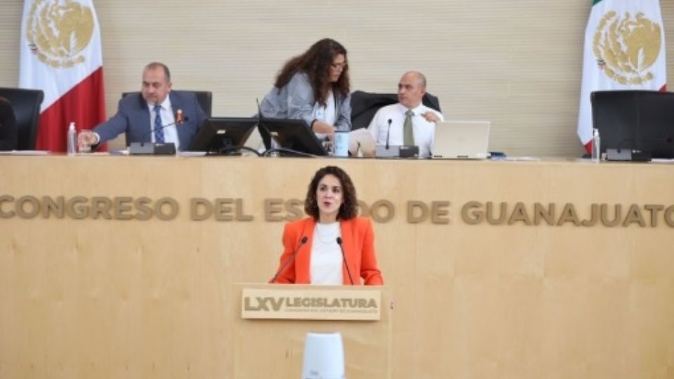 Dessire Ángel Rocha, diputada de MC, defendió en tribuna la propuesta de reforma para incluir la violencia vicaria.