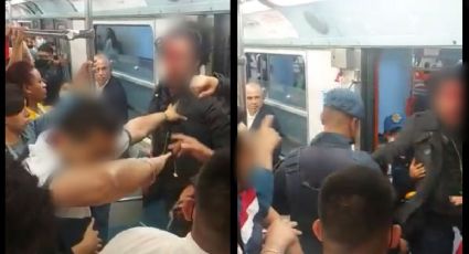 Video: ¡Tengo sida!, usuario escupe a otro durante riña en el metro