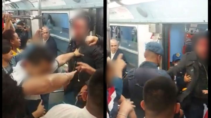 Video: ¡Tengo sida!, usuario escupe a otro durante riña en el metro