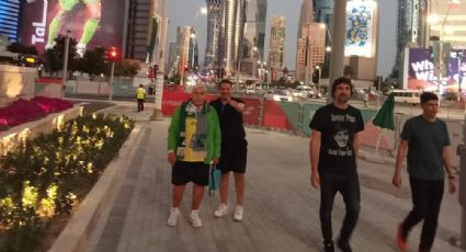 De San Pancho a Doha: El Pibe echa porras en los estadios de Qatar