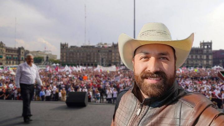 Alcalde vinculado a la Estafa Siniestra participa en megamarcha de AMLO