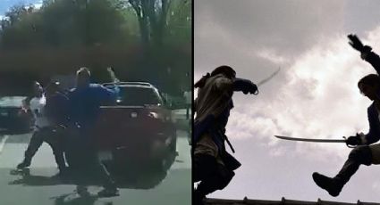 VIDEO: Con machete y llave, así pelearon conductores en Xalapa