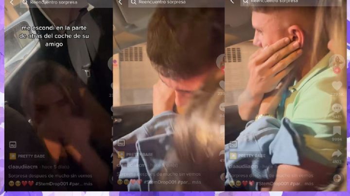 Mujer viaja para sorprender a su novio, desafortunada reacción se viraliza en redes