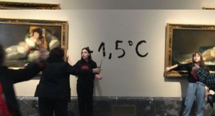 Detienen a activistas que pegaron sus manos en las obras de Francisco de Goya