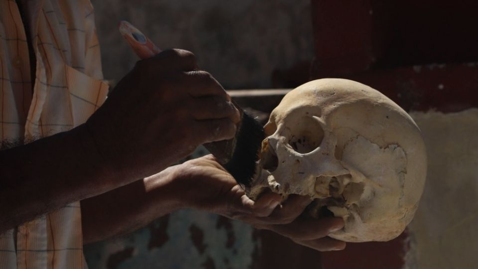 Se investiga si el cráneo fue usado para algún ritual esotérico o si habría sido hurtado de algún cementerio