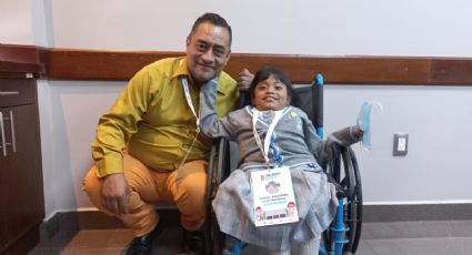 “Estoy muy feliz”: Janney, primera diputada infantil de Hidalgo con discapacidad