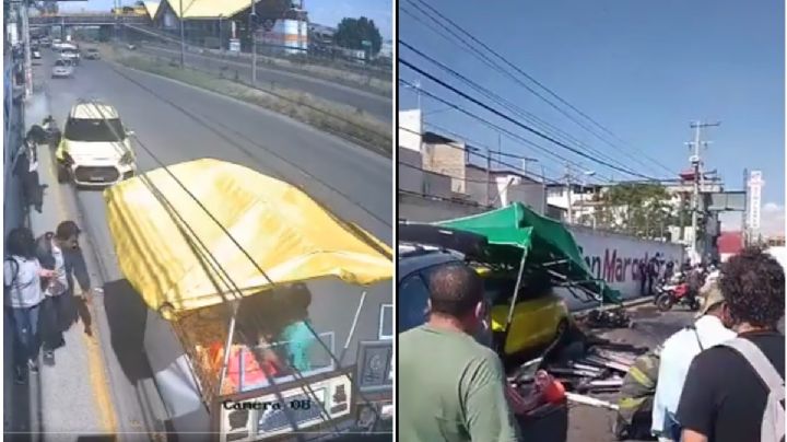 VIDEO: Auto arrolla puestos ambulantes en Ecatepec; menor pierde la  vida
