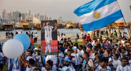 VIDEO: La increíble celebración de argentinos en un tanque de guerra previo a la semifinal