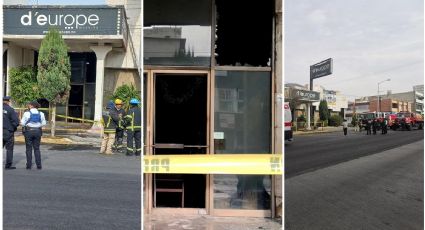 Arde mueblería D’ Europe en avenida Juárez de Pachuca | FOTOS