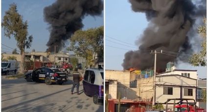 VIDEO: Se incendia vivienda en Coacalco, tras explosión de gas