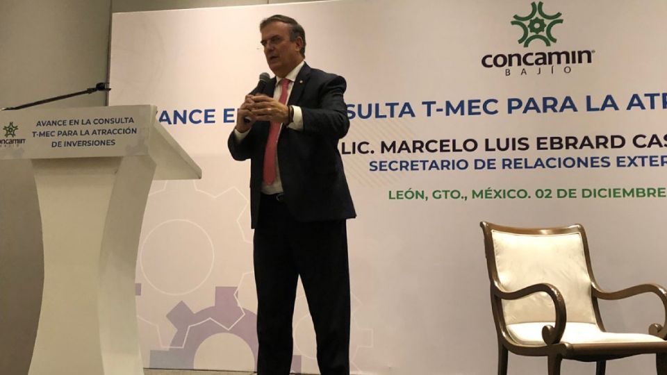 El canciller Marcelo Ebrard dijo que para el 2023 se reunirá con empresarios y autoridades para analizar y traer inversiones a Guanajuato.