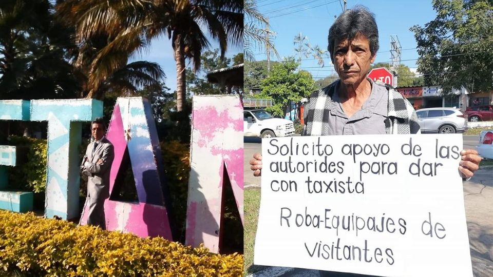 Sergio llegó a San Andrés Tuxtla y un taxista le robó su equipaje, dejándolo sin dinero para regresar