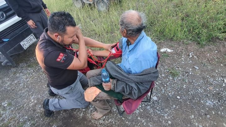 Encuentran a abuelito perdido con la ayuda de un dron con cámara térmica