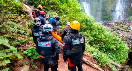 Muere joven al caer 150 metros en cascada de parque ecoturístico del Edomex