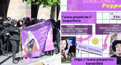 Feministas se manifestaron en el Zócalo de la CDMX; piden liberación de dos compañeras