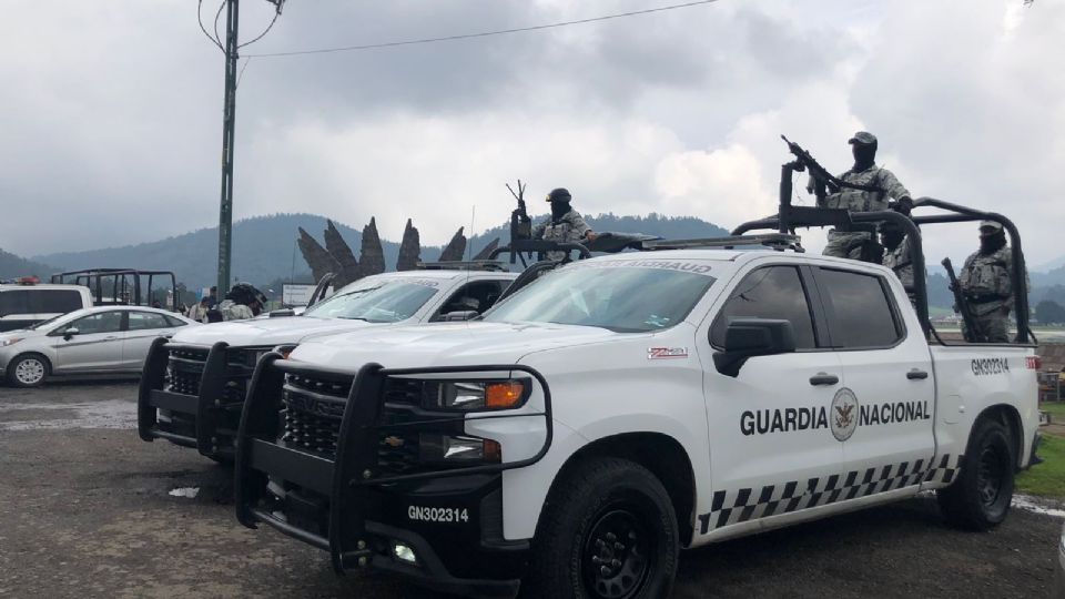 Elementos de la Guardia Nacional y de la Policía Estatal fueron desplegados en La Marquesa para proteger a los visitantes en el periodo vacacional.
