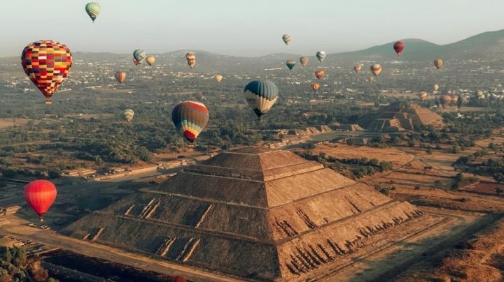 Globo aerostático quema a turistas en Teotihuacán