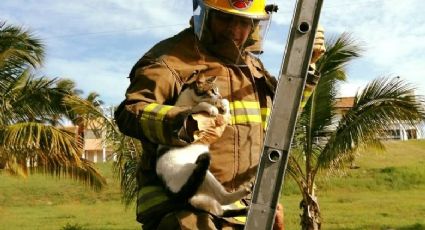 "Por su valentía", reconoce Unanue a bomberos de Boca del Río