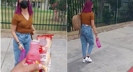 VIDEO: “Suerte, mija”, padre lleva el lonche a su hija en primer día de universidad