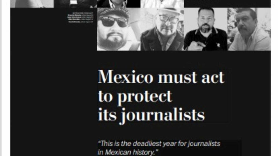 México debe proteger a sus periodistas: Reporteros Sin Fronteras
