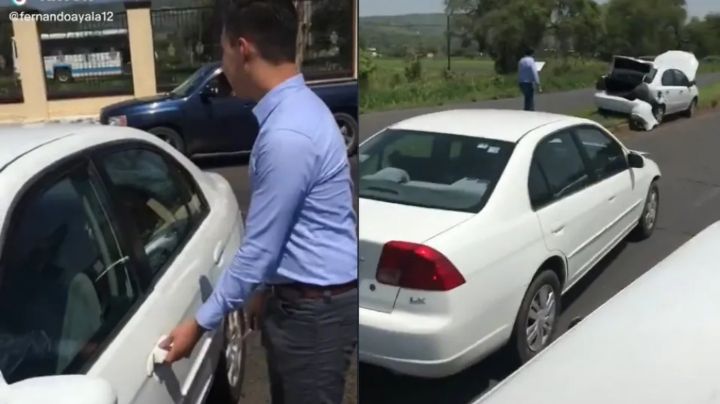 VIDEO: Graduado recibe auto de regalo… lo choca 2 km después