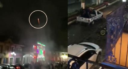 VIDEO: Cohete explota en pierna de policía en patrulla de Naolinco