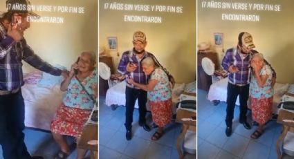 VIDEO: “Cántame para saber si eres tú”, abuelita y su hijo se reencuentran 17 años después