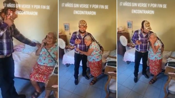 VIDEO: “Cántame para saber si eres tú”, abuelita y su hijo se reencuentran 17 años después