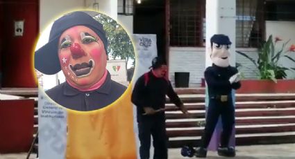 Angelito, Polipayaso promueve “sonrisas y no violencias” en Veracruz