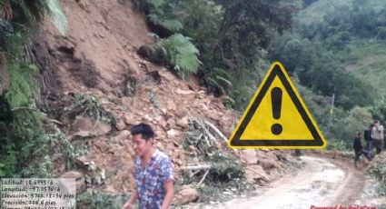 Deslave de cerro en Atlanca bloquea carretera Orizaba-Zongolica