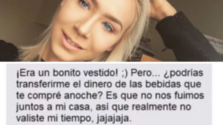 Se negó a pasar la noche con él y pide que ella pague la cuenta