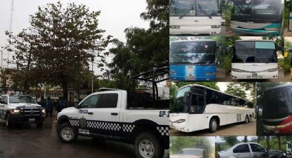 Desmantelan banda de “polleros” con convoy de 9 autobuses en Coatza