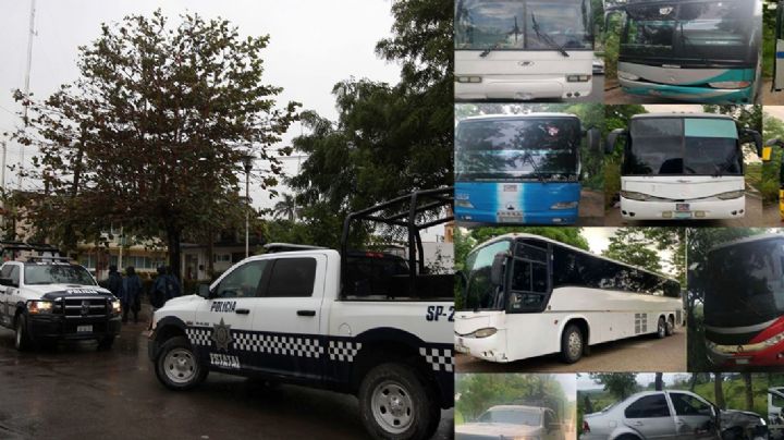 Desmantelan banda de “polleros” con convoy de 9 autobuses en Coatza