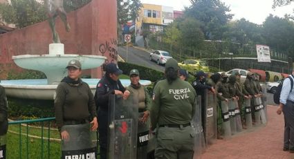 Por marcha del 28S, SSP "blinda" Xalapa con policías