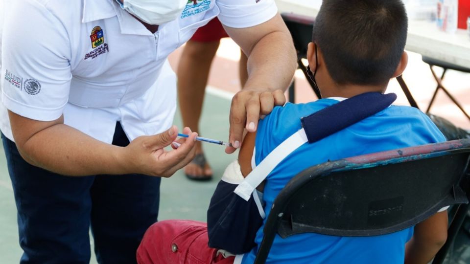 Los hechos se registraron en un centro de vacunación en Puebla