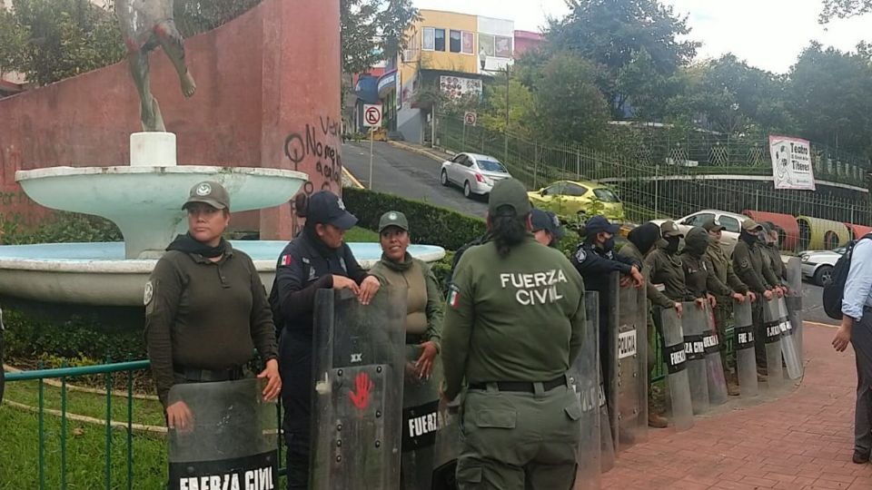 Las marchas convocadas en Xalapa movilizaron a la SSP