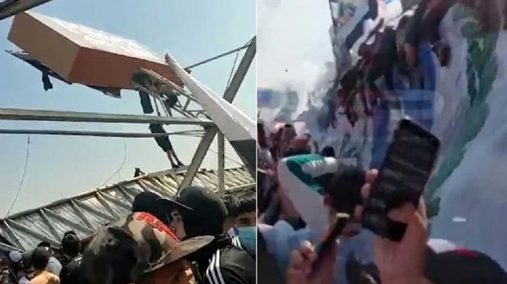 VIDEO: ¡Impactante! Así se colapsó el techo del estadio de Colo Colo con aficionados